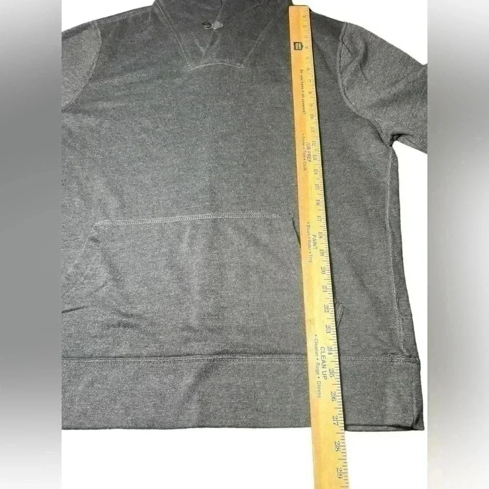 J Crew Vintage Fleece Heathered Flax Shawl Collar Sweatshirt Mens Size XL